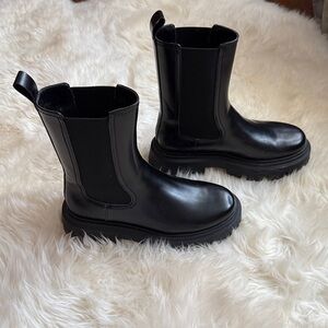H&M Black combat boots